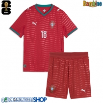 Maglie da calcio Portogallo Pedro Neto #18 Prima Maglia Bambino Mondiali 2026  Manica Corta (+ Pantaloni corti)